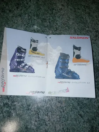 Botas de esquí Salomon y bolsa