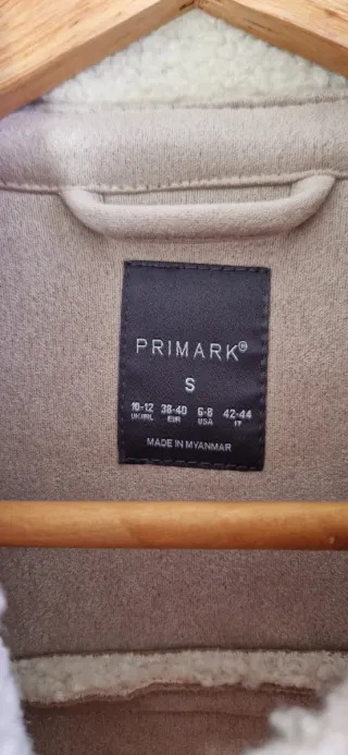 Abrigo largo teddy beige