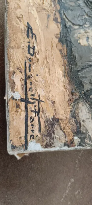 Cuadro Domènech Farré: Costa y Edificio