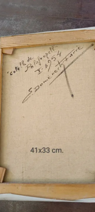 Cuadro Domènech Farré: Costa y Edificio