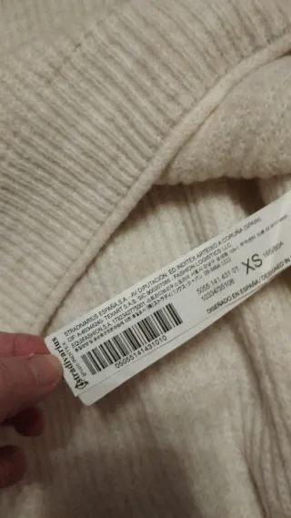 Jersey de punto beige