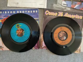 Gibson Brothers lote 6 discos vinilo single 45 rpm