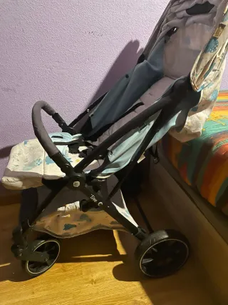 Carro de bebé con estampado de dinosaurios