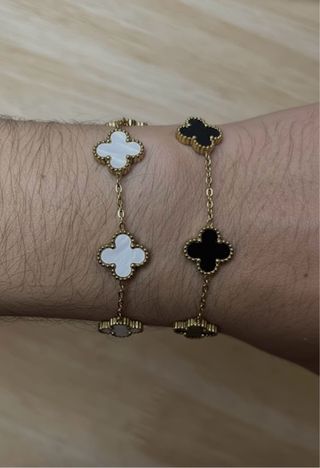 Pulsera 5 tréboles Acero Inoxidable