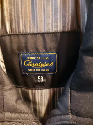 Chaquetón negro de caballero Talla 58. Nuevo.