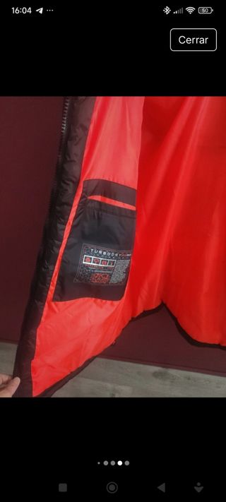 Parka Canadian Peak Negra y Naranja