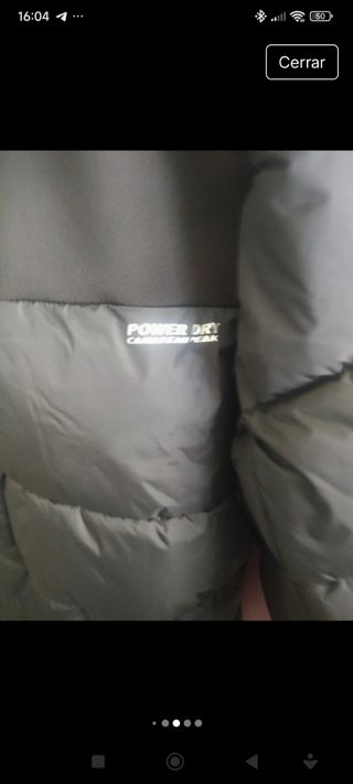 Parka Canadian Peak Negra y Naranja