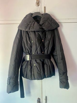 Chaquetón Adolfo Dominguez Negro Mujer