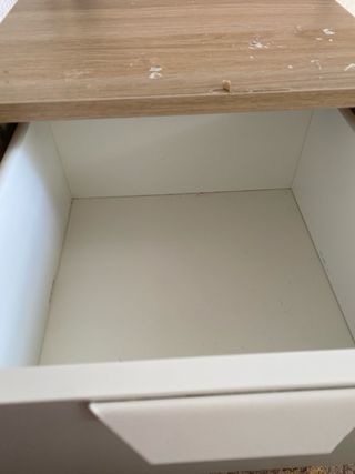 Mesilla Ikea Askvoll Madera y Blanca