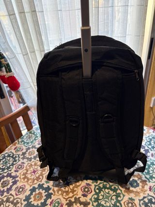 Mochila El Corte Inglés Negra y Gris