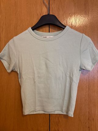 Camiseta Pull&Bear verde talla S