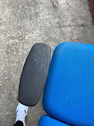 Silla de oficina azul