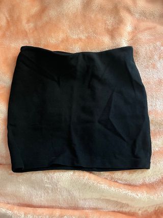 Falda Zara Negra Talla S