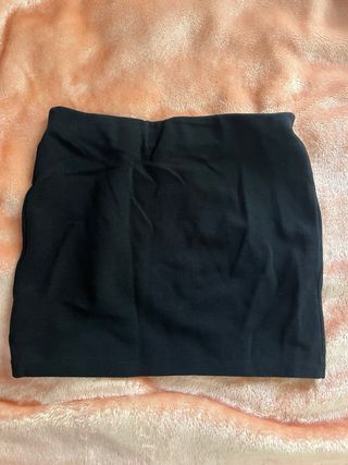 Falda Zara Negra Talla S