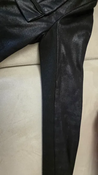 Giacca similpelle Pink Amber nera