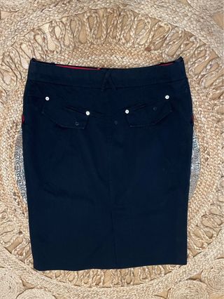 Falda Carolina Herrera Negra Talla M