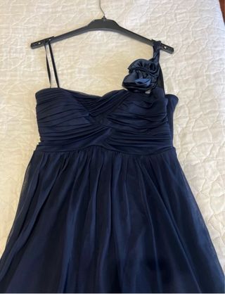 Vestido fiesta azul talla 42 corte inglés