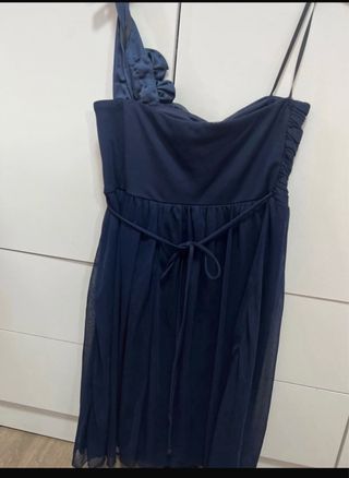 Vestido fiesta azul talla 42 corte inglés