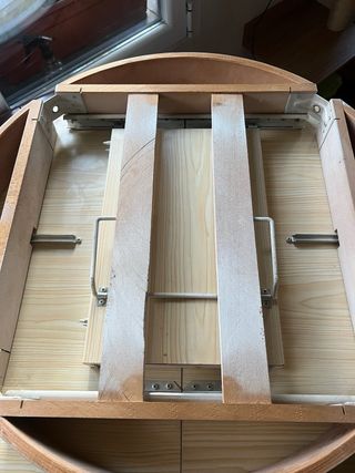 Mesa redonda EXTENSIBLE de madera maciza