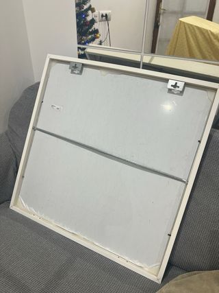 Espejo NISSEDAL Blanco 65x65 cm (Ikea)