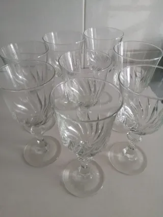 8 Copas de Cristal Talladas