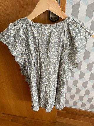 Blusa LAND floral azul talla S