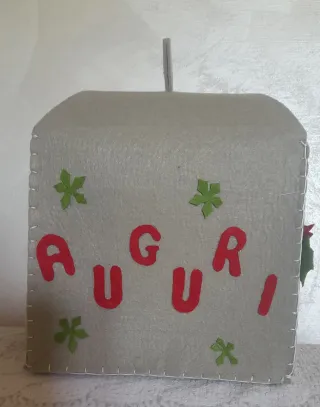 Porta panettone in feltro decorato
