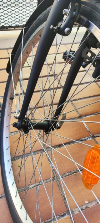 Bici adulto paseo Btwin negra