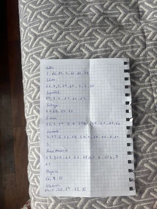 Liga 2025/2026 - Cromos Repetidos