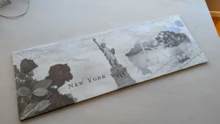 Quadro Stampa su Tela "New York" - Stile Vintage