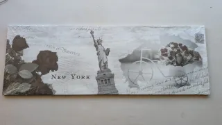 Quadro Stampa su Tela "New York" - Stile Vintage