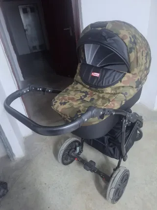 Carrito bebé 3 piezas camuflaje