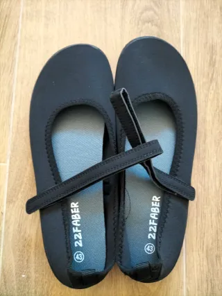 Merceditas bailarinas barefoot negras  43