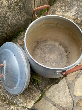 Conjunto menaje cocina aluminio vintage