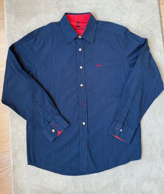 Camisa Harmont & Blaine Azul Marino Hombre