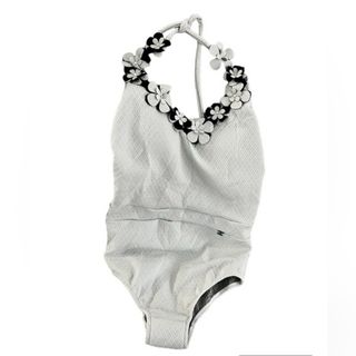 Bañador Chanel Flores Blanco y Negro