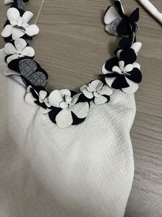 Bañador Chanel Flores Blanco y Negro