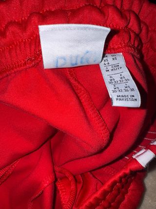Pantalón Adidas Rojo Mujer talla xs (30-32)