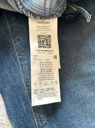 Pantalón vaquero Emporio Armani mujer