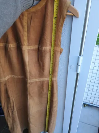 Vestido de piel Loewe marrón