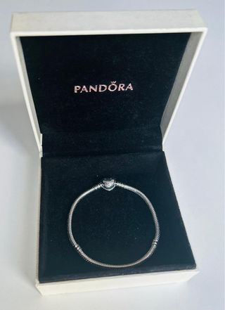 Pulsera Pandora Corazón Brillante Plata