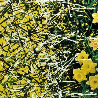 Dipinto su tela con narcisi arte da parete