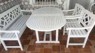 ULTIMO PRECIO‼️Conjunto de Mesa + Sillas + Banco