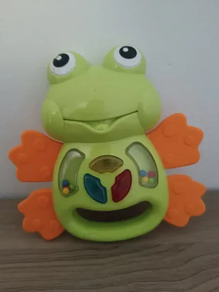 Sonajero mordedor rana bebé