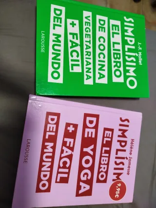 Lote libro cocina vegetariana+yoga