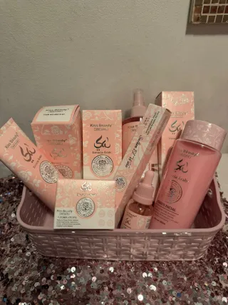 Cesta cosmética Kiss Beauty rosa