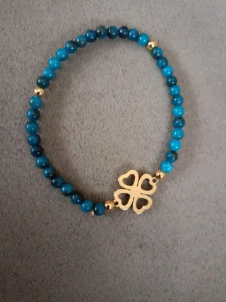 Pulsera trébol de cuatro hojas