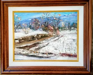 Cuadro Fusté Escena Invierno Nieve