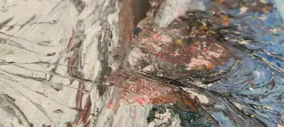 Cuadro Fusté Escena Invierno Nieve