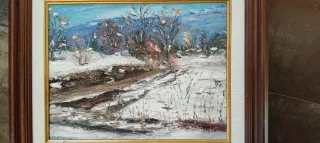 Cuadro Fusté Escena Invierno Nieve